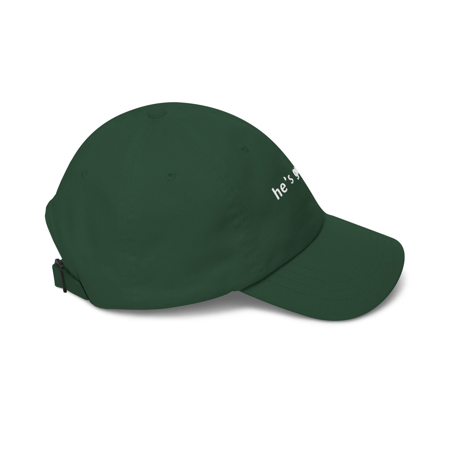 He's Golfing 🧢 Funny Golf Dad Hat — Gift for Him