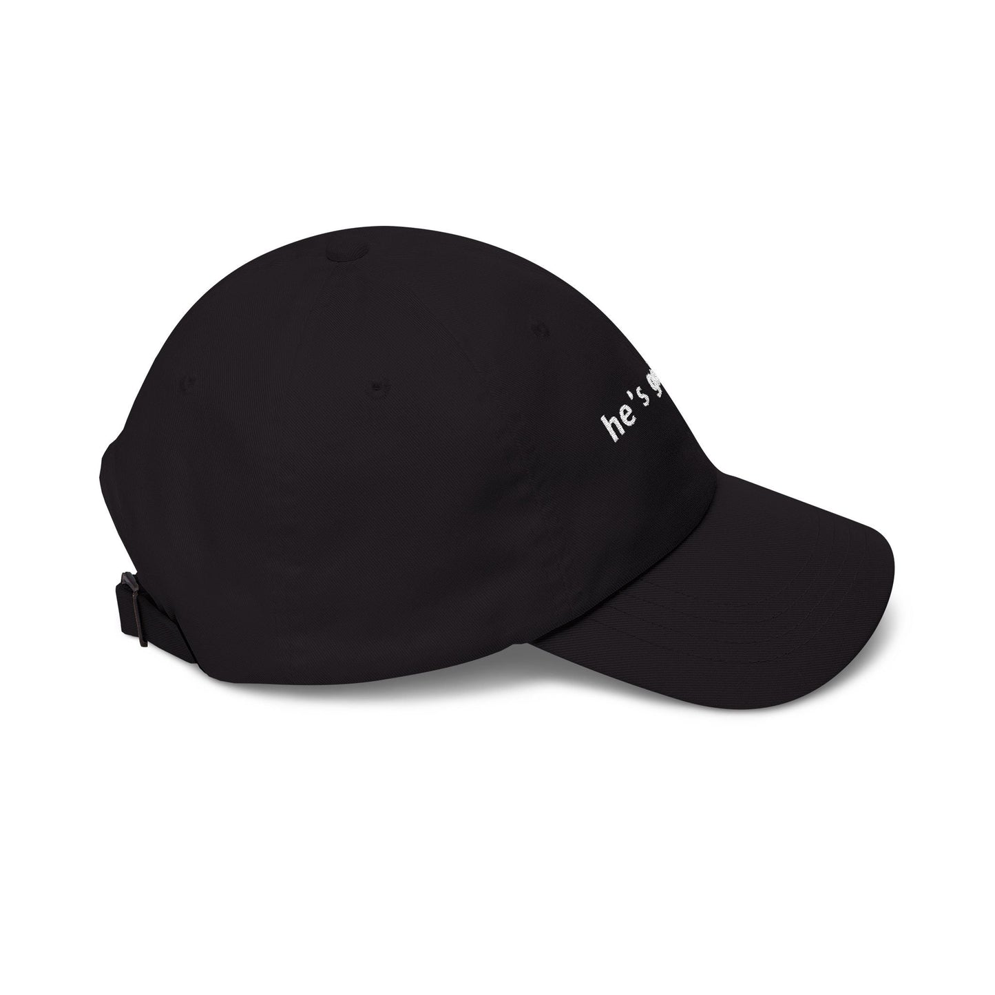 He's Golfing 🧢 Funny Golf Dad Hat — Gift for Him