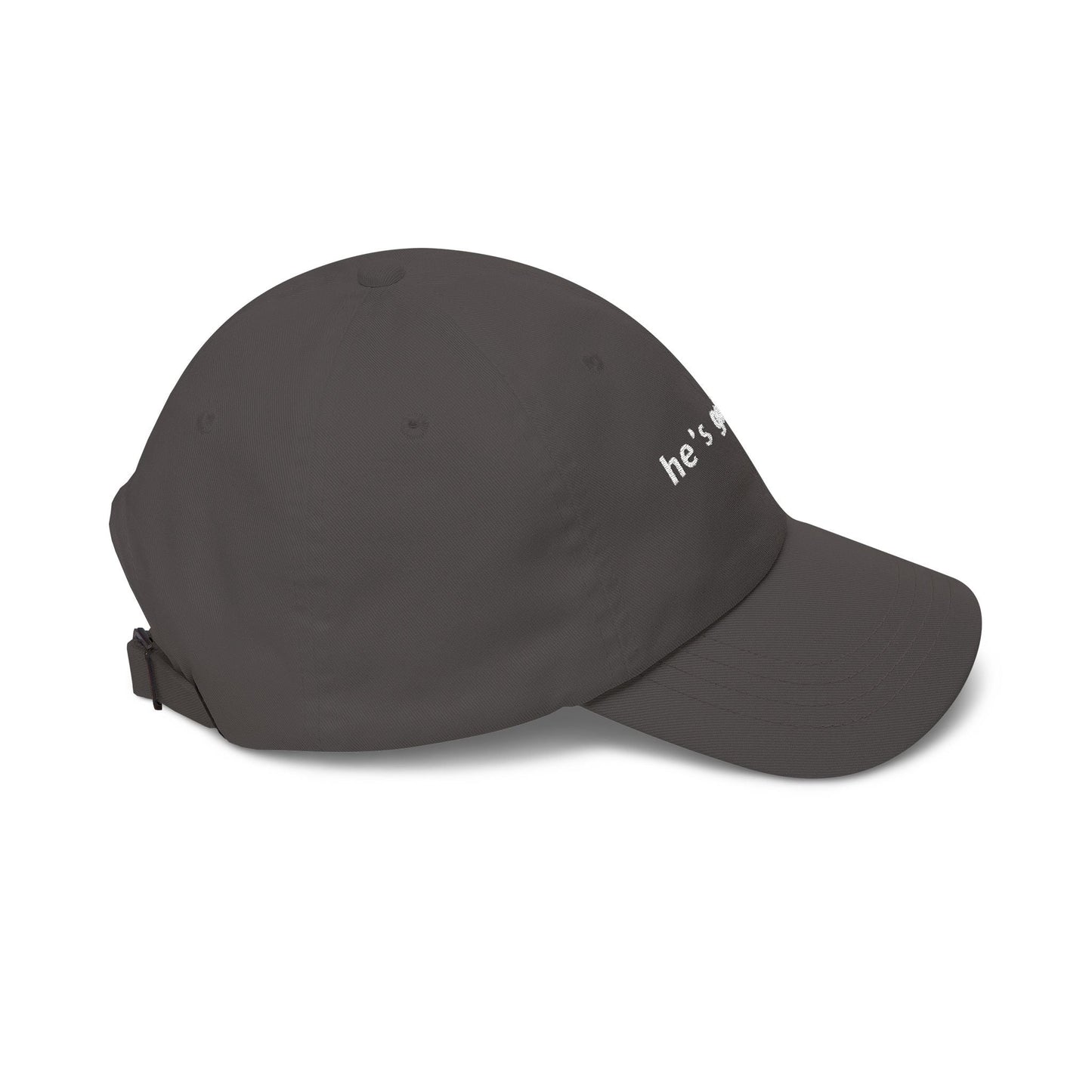 He's Golfing 🧢 Funny Golf Dad Hat — Gift for Him