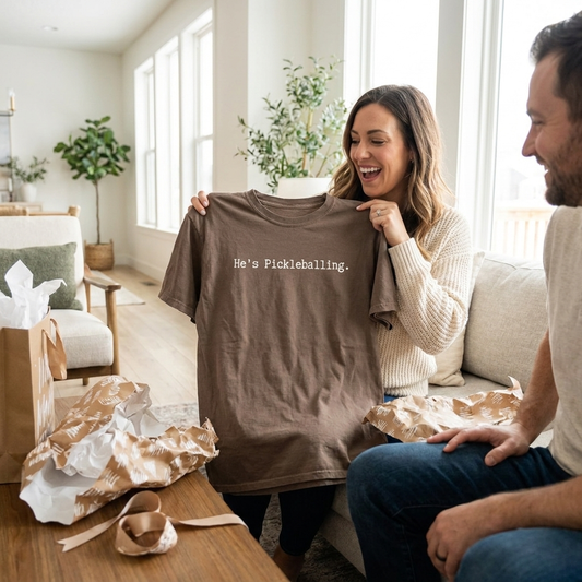 He's Pickleballing tee - perfect Father's Day gift