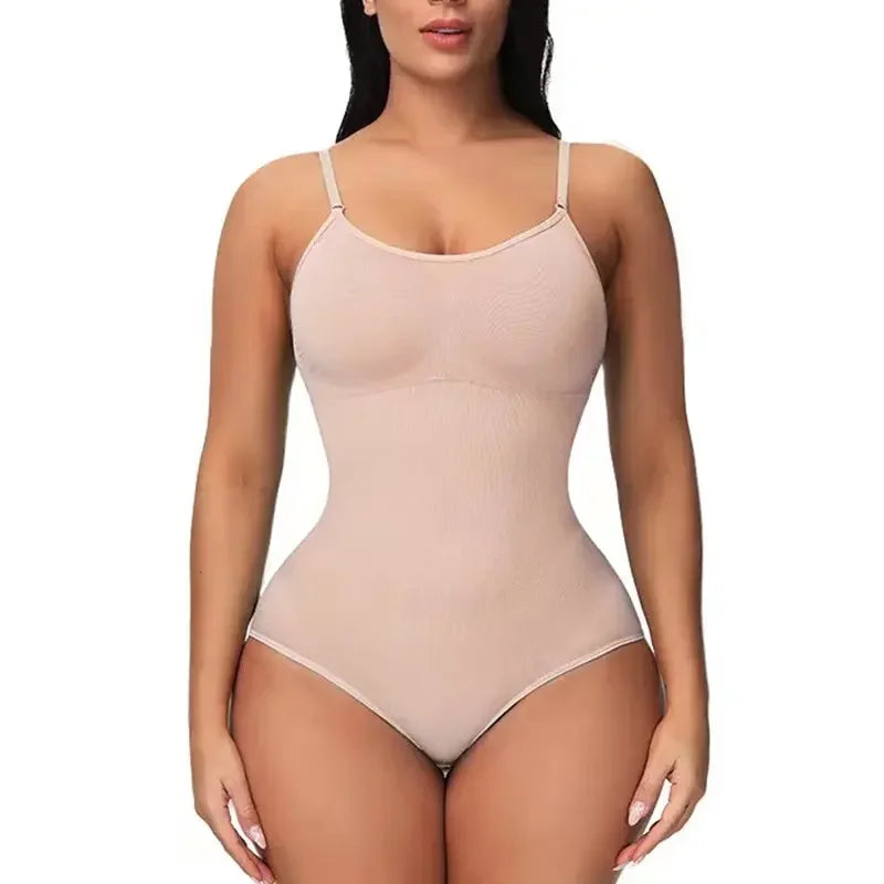 Nude seamless sculpting bodysuit