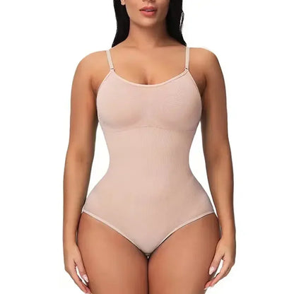 Nude seamless sculpting bodysuit